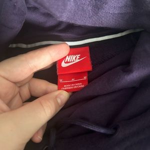 Nike Turtleneck Hoodie - Purple - Women’s medium